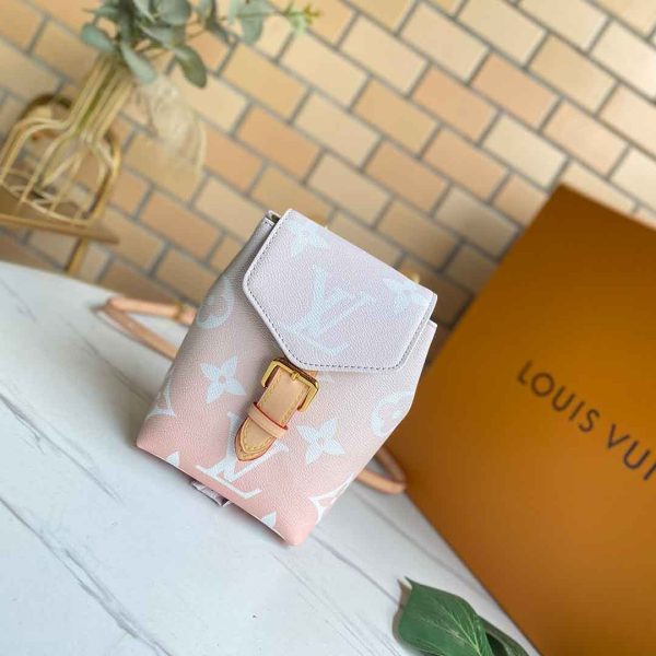 Replica LV Tiny Backpack in Pink & Blue | M45764 Style - Image 16