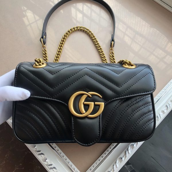 Replica Gucci Marmont Small Matelasse Shoulder Bag 22cm-26cm - Image 2