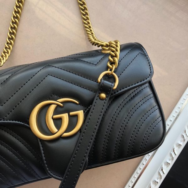 Replica Gucci Marmont Small Matelasse Shoulder Bag 22cm-26cm - Image 10