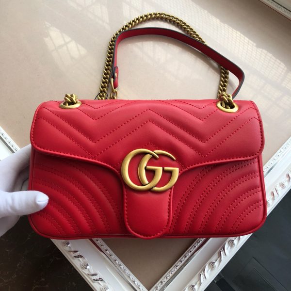 Replica Gucci Marmont Small Matelasse Shoulder Bag 22cm-26cm - Image 27