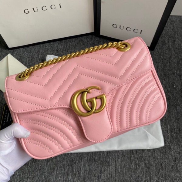 Replica Gucci Marmont Small Matelasse Shoulder Bag 22cm-26cm - Image 20