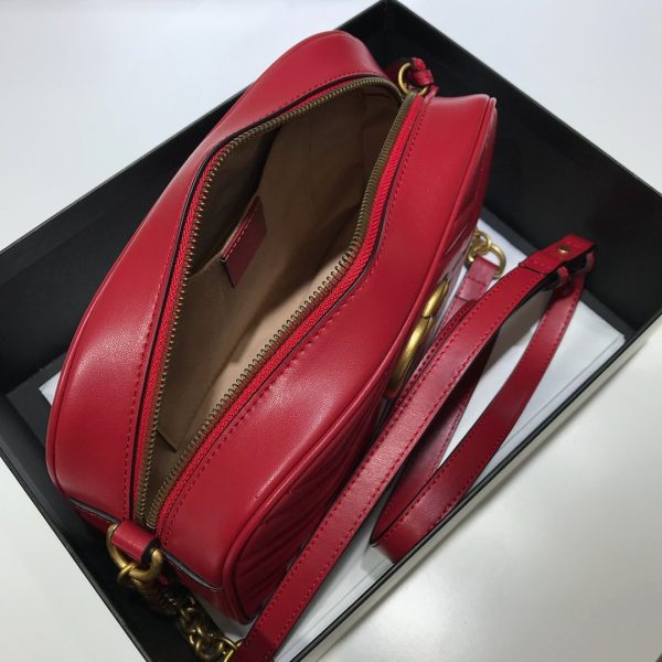 Replica Gucci Marmont Small Shoulder Bag in Matelasse - Image 4