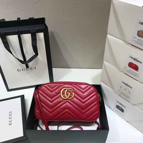 Replica Gucci Marmont Small Shoulder Bag in Matelasse - Image 3