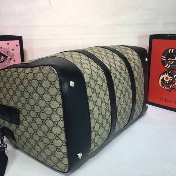 Gucci Double G Black/Grey Replica Duffle, Carry-On Style - Image 11