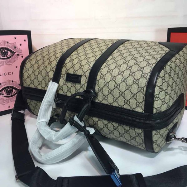 Gucci Double G Black/Grey Replica Duffle, Carry-On Style - Image 12