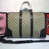 Best Replicas Bags - Gucci Double G Black/Grey Replica Duffle, Carry-On Style Shop For Best Louis Vuitton LV Replica Bags With Cheap Price