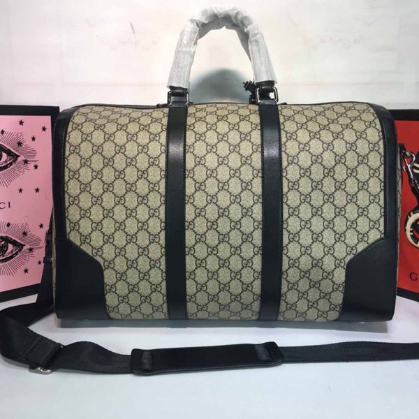 Gucci Double G Black/Grey Replica Duffle, Carry-On Style - Image 13