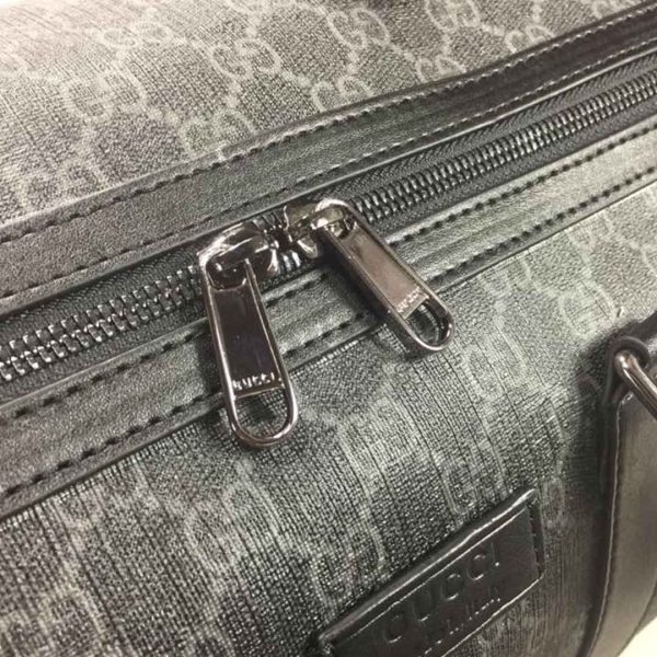 Gucci Double G Black/Grey Replica Duffle, Carry-On Style - Image 3