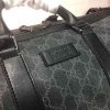 Best Replicas Bags - Gucci Double G Black/Grey Replica Duffle, Carry-On Style Shop For Best Louis Vuitton LV Replica Bags With Cheap Price