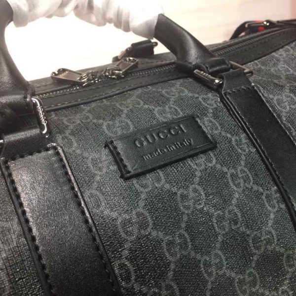 Gucci Double G Black/Grey Replica Duffle, Carry-On Style - Image 4