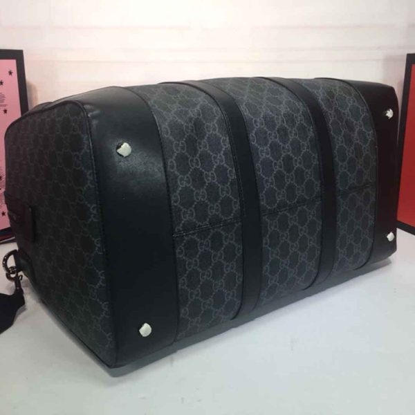 Gucci Double G Black/Grey Replica Duffle, Carry-On Style - Image 5