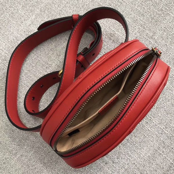 Replica Gucci Marmont Matelasse Leather Belt Bag - Image 3