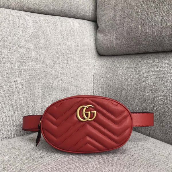 Replica Gucci Marmont Matelasse Leather Belt Bag - Image 4