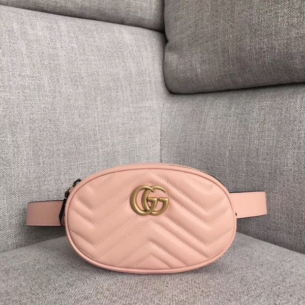 Replica Gucci Marmont Matelasse Leather Belt Bag - Image 9