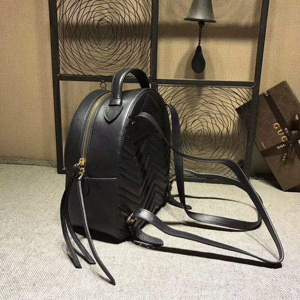 Stylish Replica Gucci Marmont Backpack - Image 3