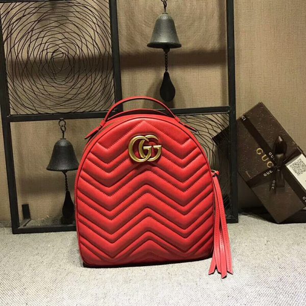 Stylish Replica Gucci Marmont Backpack - Image 7