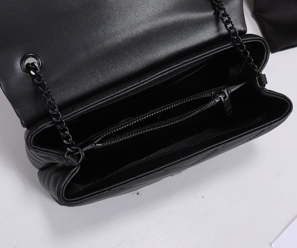 Replica YSL Loulou Small Matte Leather Bag with Y Detail - Image 19
