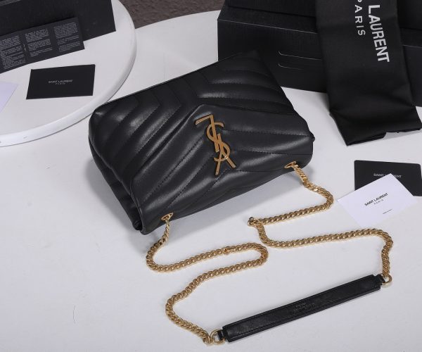 Replica YSL Loulou Small Matte Leather Bag with Y Detail - Image 23