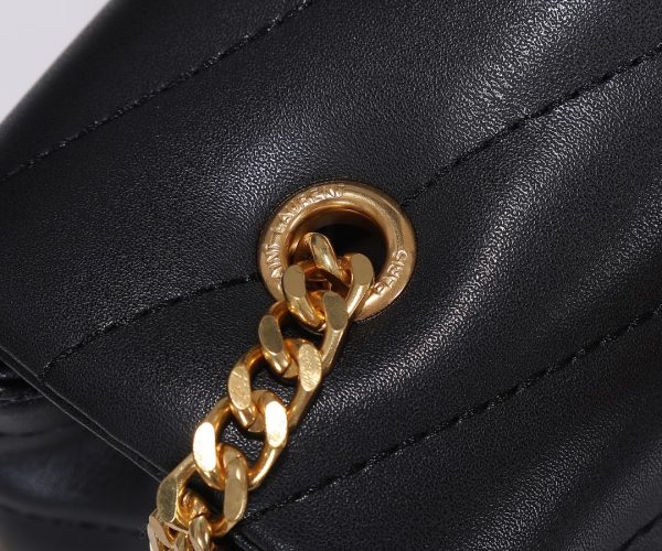 Replica YSL Loulou Small Matte Leather Bag with Y Detail - Image 26