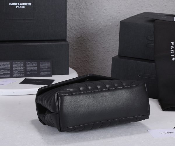 Replica YSL Loulou Small Matte Leather Bag with Y Detail - Image 6