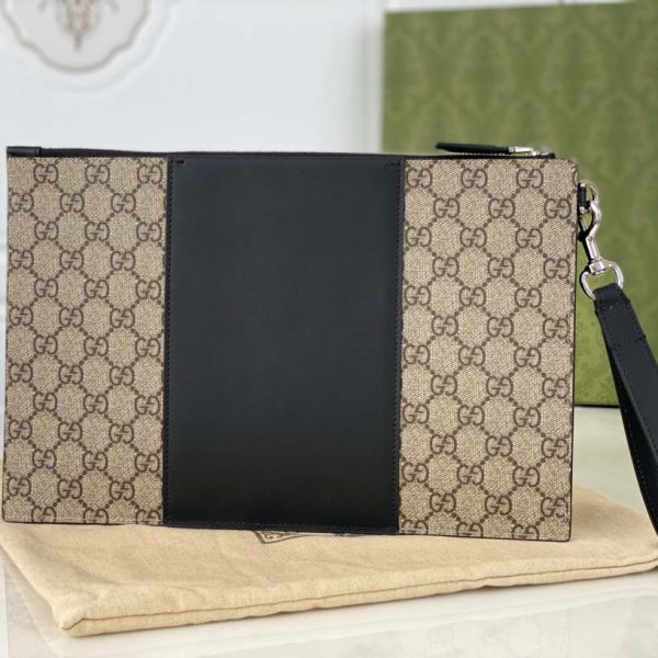 Replica Gucci Beige Canvas Pouch - Trendy & Elegant Design - Image 2