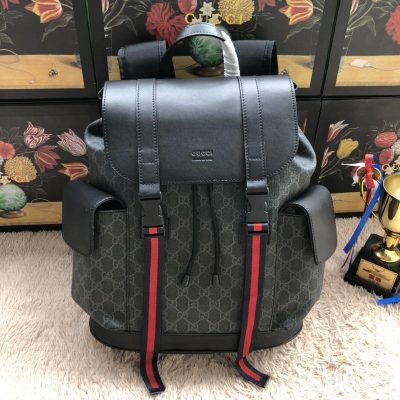 Gucci AAA Black Motif Backpack – Premium Replica Design