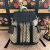 Best Replicas Bags - Gucci AAA Black Motif Backpack – Premium Replica Design Shop For Best Louis Vuitton LV Replica Bags With Cheap Price