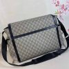 Best Replicas Bags - Replica Gucci GG Supreme Diaper Bag - Grey/Black 495909 Shop For Best Louis Vuitton LV Replica Bags With Cheap Price
