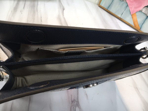Gucci Ophidia Small Shoulder Bag Beige/Black Replica - Image 10
