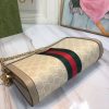Best Replicas Bags - Gucci Ophidia Small Shoulder Bag Beige/Black Replica Shop For Best Louis Vuitton LV Replica Bags With Cheap Price
