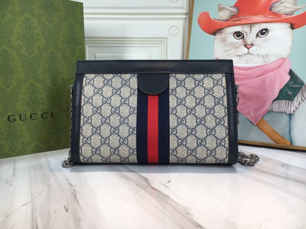 Gucci Ophidia Small Shoulder Bag Beige/Black Replica - Image 8