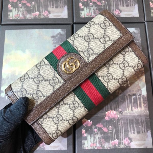 Replica Gucci Ophidia Beige Wallet - AAA Quality - Image 2