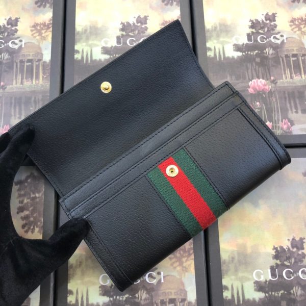 Replica Gucci Ophidia Black Leather Continental Wallet AAA - Image 2