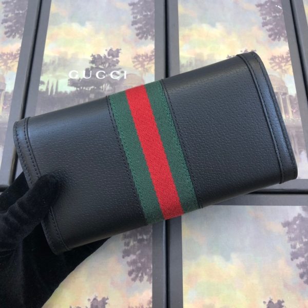 Replica Gucci Ophidia Black Leather Continental Wallet AAA - Image 4