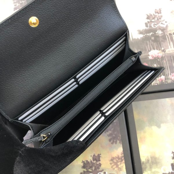 Replica Gucci Ophidia Black Leather Continental Wallet AAA - Image 5