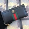 Best Replicas Bags - Replica Gucci Ophidia Black/White Zip Wallet Shop For Best Louis Vuitton LV Replica Bags With Cheap Price