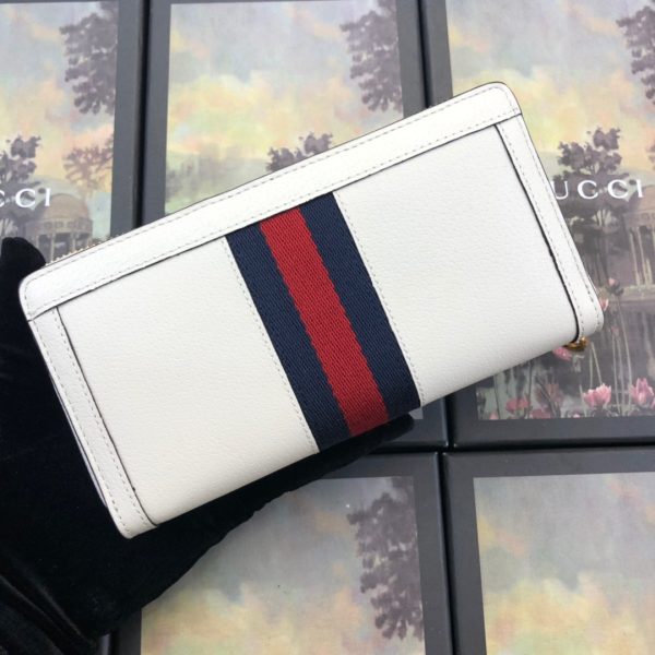 Replica Gucci Ophidia Black/White Zip Wallet - Image 5