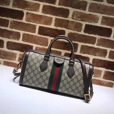 Replica Gucci Ophidia Medium Beige Top Handle Bag