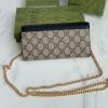 Best Replicas Bags - Replica Gucci Marmont Chain Wallet Beige & Black Shop For Best Louis Vuitton LV Replica Bags With Cheap Price