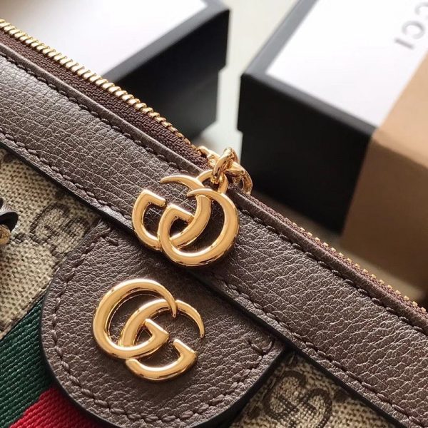 Replica Gucci Ophidia Small Tote Bag in Black & Beige - Image 3