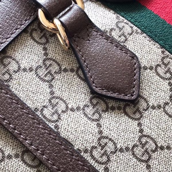 Replica Gucci Ophidia Small Tote Bag in Black & Beige - Image 4