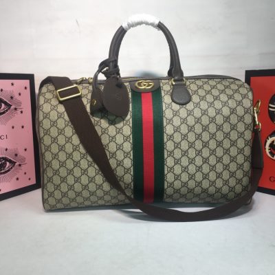Replica Gucci Ophidia Duffle – Beige & Black Carry-On Bag