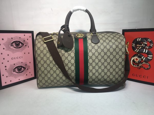 Replica Gucci Ophidia Duffle – Beige & Black Carry-On Bag
