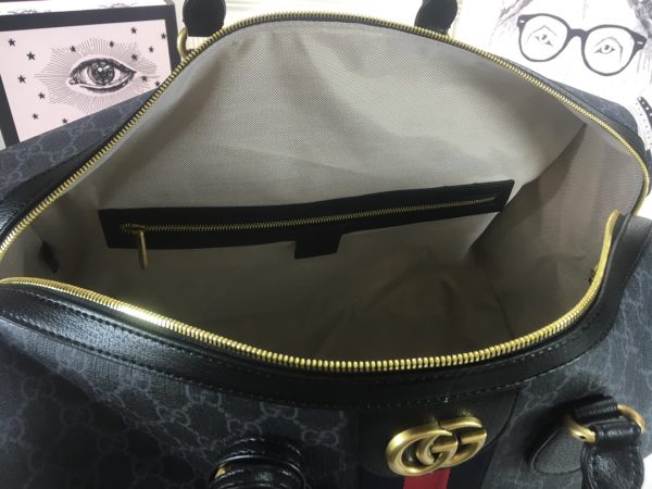 Replica Gucci Ophidia Duffle – Beige & Black Carry-On Bag - Image 10