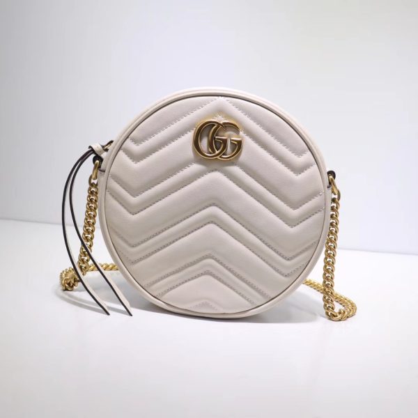 Replica Gucci Marmont Mini Round Shoulder Bag - Image 2
