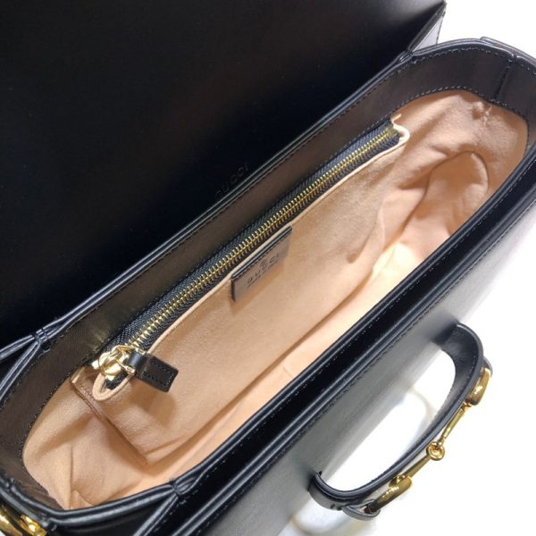 Replica Gucci Horsebit 1955 Python Shoulder Bag - Black - Image 9