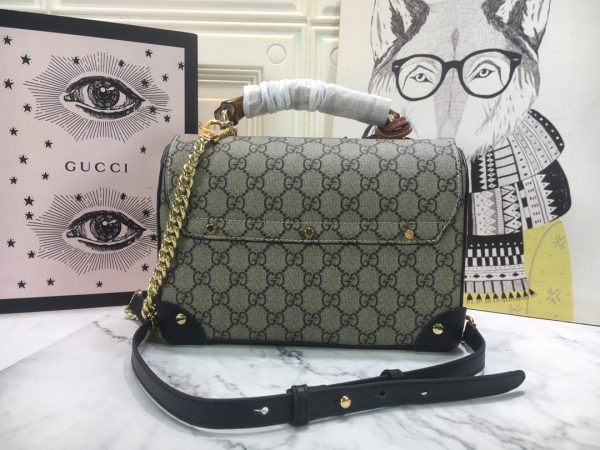 Replica Gucci Bamboo Padlock Shoulder Bag - Image 11