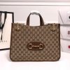 Best Replicas Bags - Replica Gucci Horsebit 1955 Medium Tote Bag Shop For Best Louis Vuitton LV Replica Bags With Cheap Price