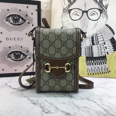 Replica Gucci Horsebit 1955 Mini Bag in Black