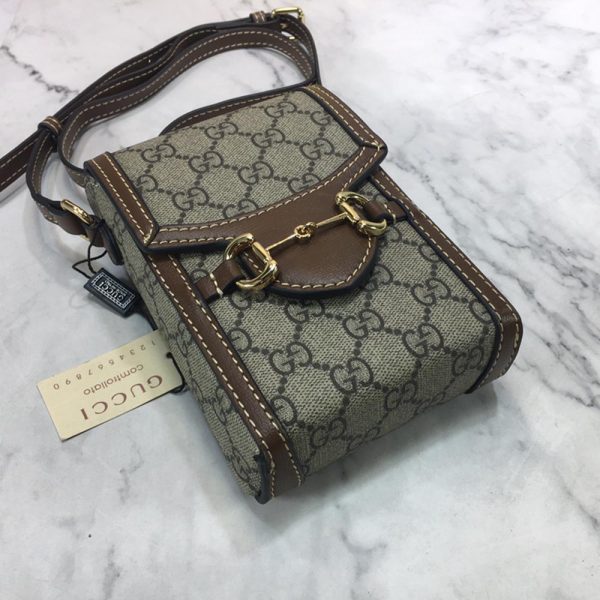 Replica Gucci Horsebit 1955 Mini Bag in Black - Image 5